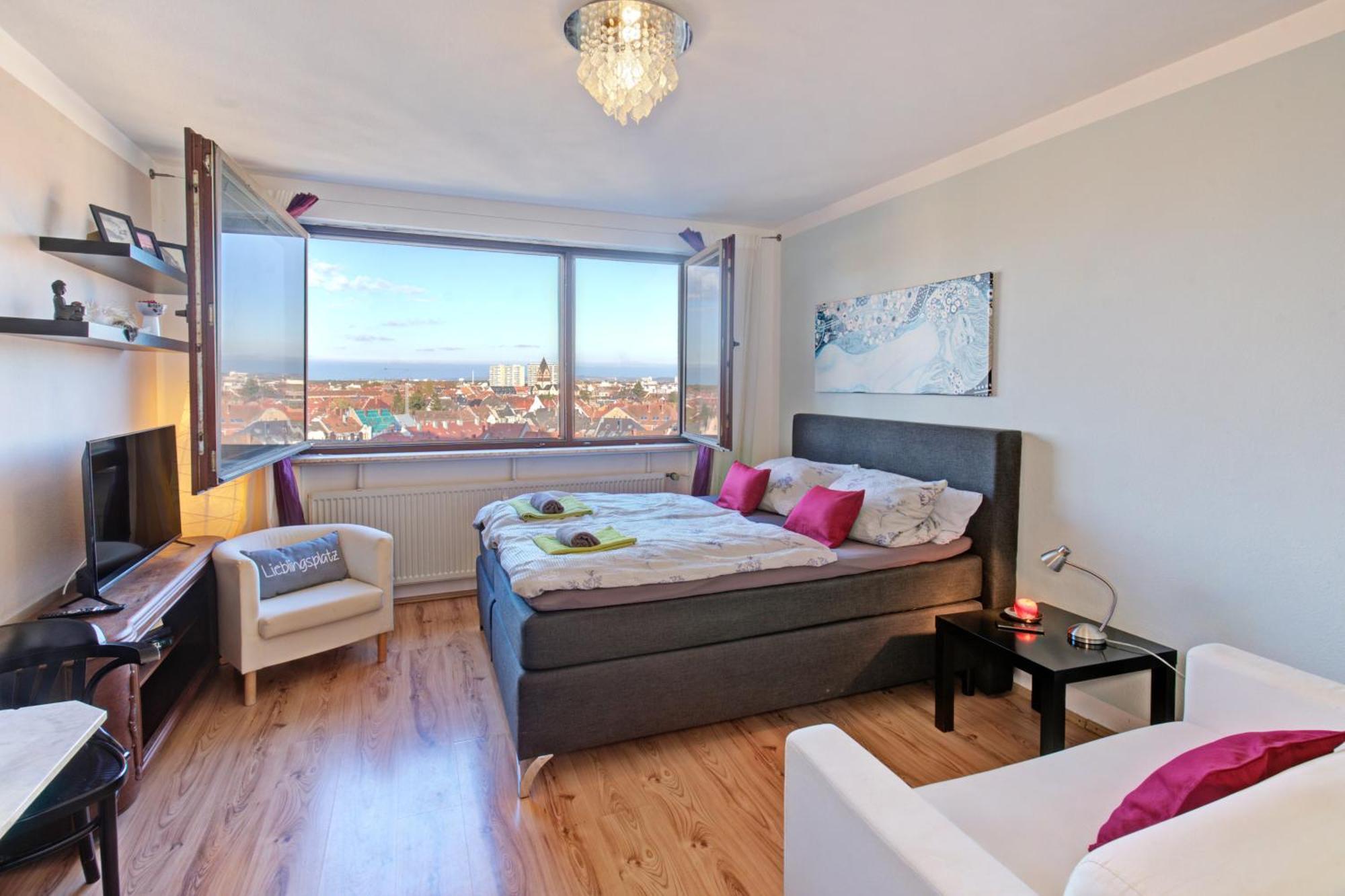 Blick über Karlsruhe - Ferienwohnung Panorama Exterior foto